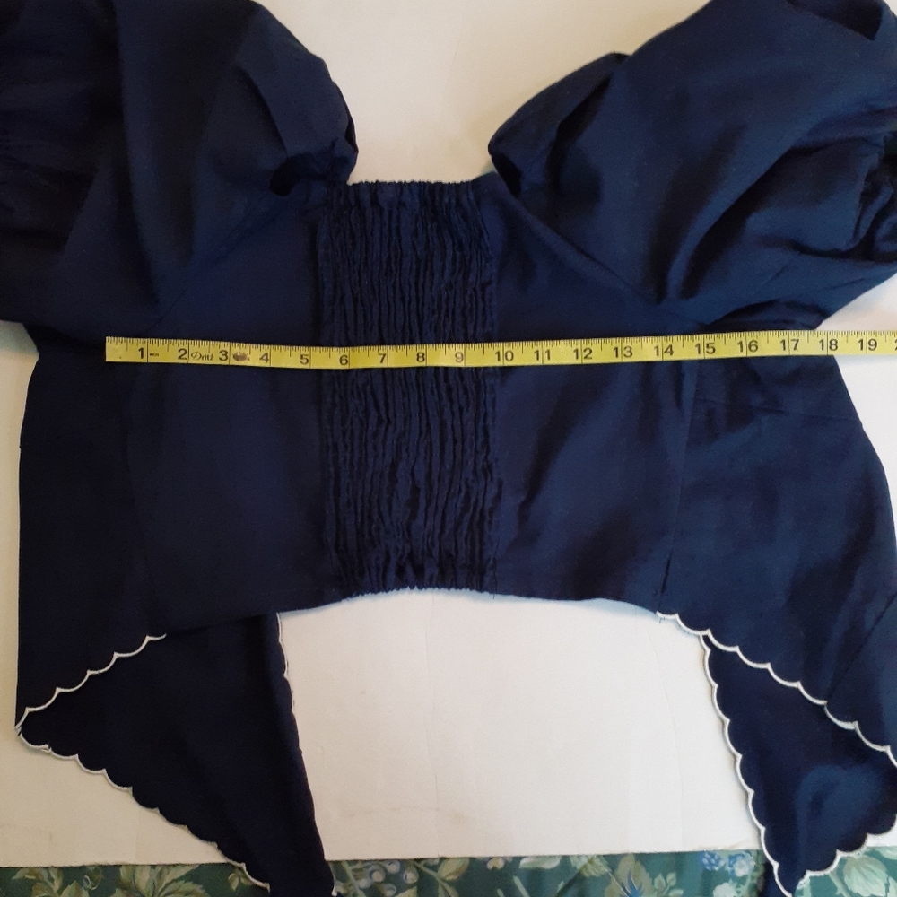 Anthropologie Mare NWT Puff Sleve Wrap Top - Picture 6 of 11